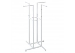 Стійка для одягу "Восьминіг" на 4 сторони, біла